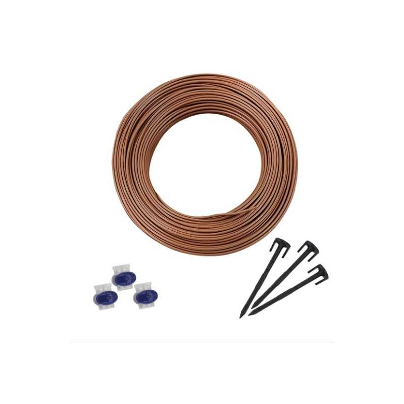 Kit d'installation 150 m de fil 300 clous 3 connecteurs pour tondeuses robot AMBROGIO