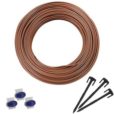 Kit d'installation 150 m de fil de 2,5 mm + 300 clous + 3 connecteurs pour robot AMBROGIO | NewgardenParts.com
