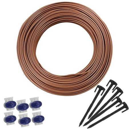Kit d'installation 150 m de fil de 3,4 mm+500 clous+6 connecteurs pour robot AMBROGIO | NewgardenParts.com