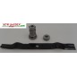 Kit lame + moyeu de lame pour tondeuse autoportée GRIN HM53A-PM53PRO-SPM53PRO