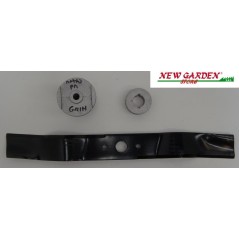 Kit de lames + moyeu porte-lames pour tondeuse autoportée GRIN mod. HM46A - PM46 PRO | NewgardenParts.com