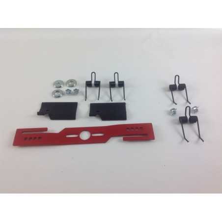 Rasenmähermesser-Kit + 4 Ersatzfedern + Messeradapter + Messerbefestigungsschrauben | NewgardenParts.com