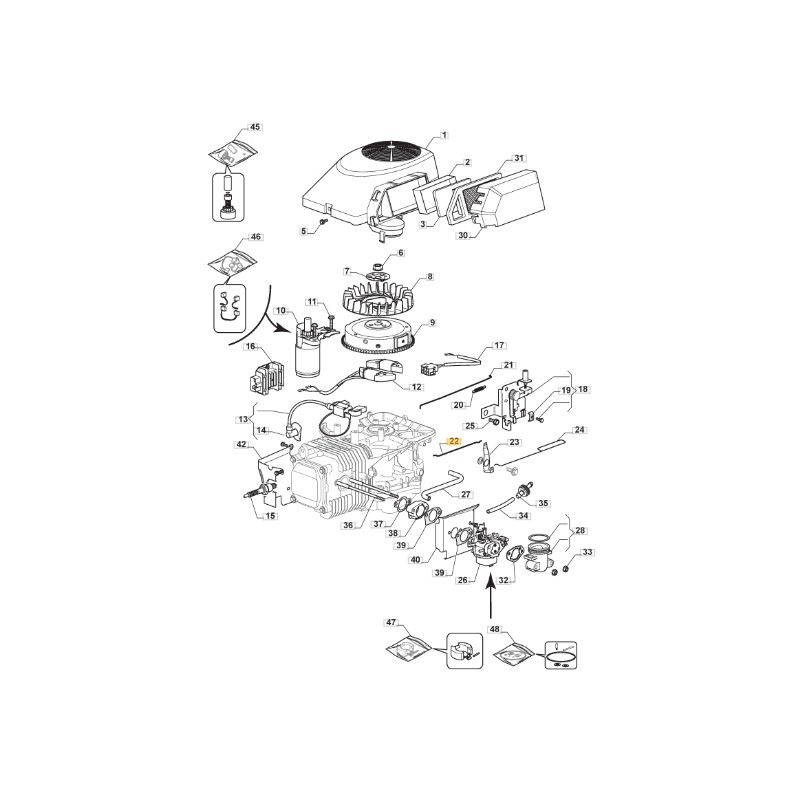 Astina Choke trattorino modelli 1328H 1530H ORIGINALE STIGA 118551218/0