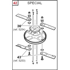 Kit lama corta disco sinistro ORIGINALE GIANNI FERRARI piatto PG 126 95139102000 | NewgardenParts.com