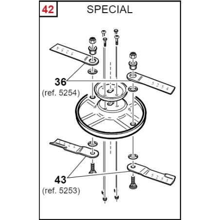 Kit lama corta disco sinistro ORIGINALE GIANNI FERRARI piatto PG 126 95139102000 | NewgardenParts.com