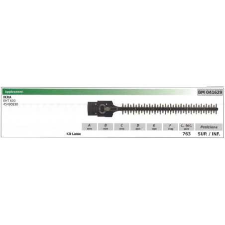 KIT Upper / lower blade IKRA hedge trimmer EHT 600 041629 | NewgardenParts.com