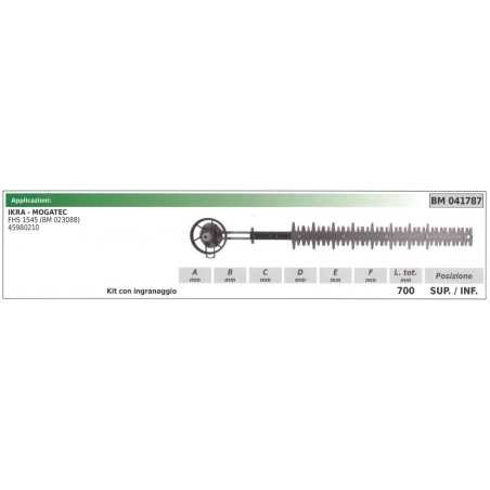 IKRA upper / lower blade kit IKRA hedge trimmer FHS 1545 041787 | NewgardenParts.com
