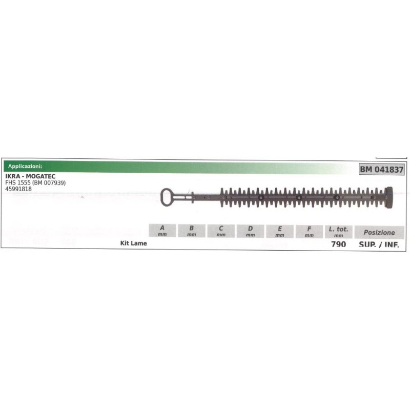 Kit Lama inferiore / superiore IKRA tagliasiepe FHS 1555 041837