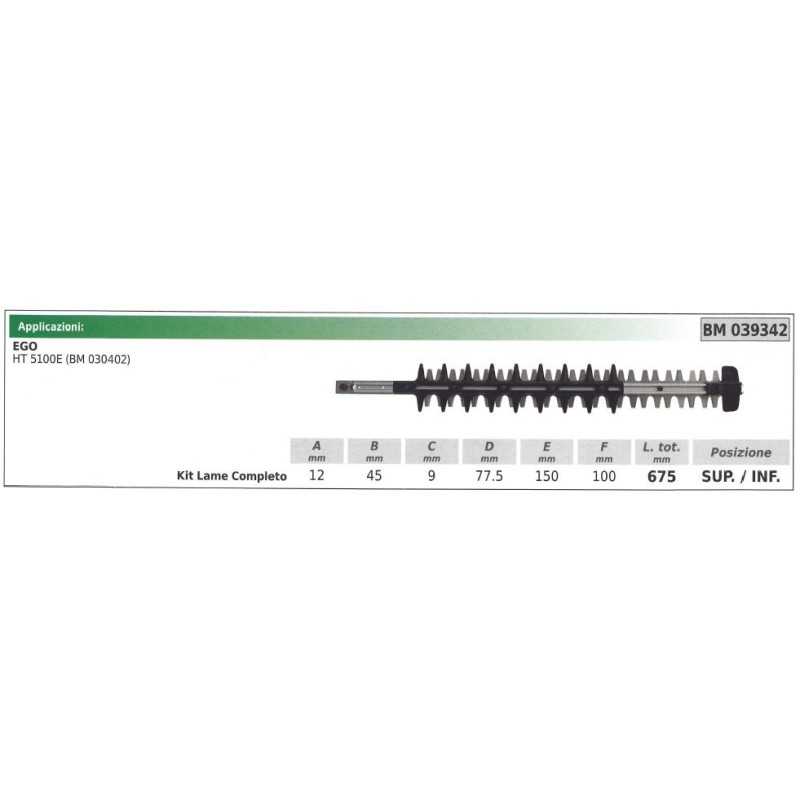 KIT Upper / lower blade EGO hedge trimmer HT 5100E 039342
