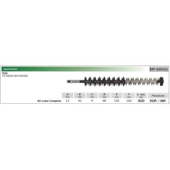 KIT Upper / lower blade EGO hedge trimmer HT 6500E 040421