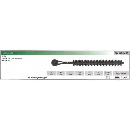 Kit de lames supérieures / inférieures IKRA taille-haie HTMN 520 041491 | NewgardenParts.com