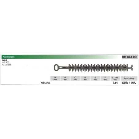 Ober-/Untermesser-Satz IKRA Heckenschere IHS 600 044386 | NewgardenParts.com