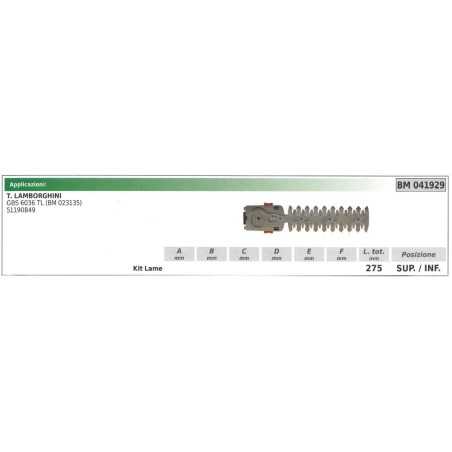 Ober- / Untermessersatz LAMBORGHINI GBS 6036 TL Heckenschere 041929 | NewgardenParts.com