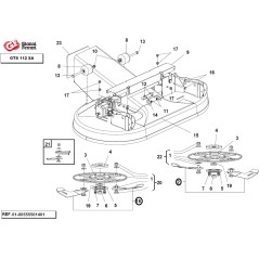 Kit lame coppia destra + coppia sinistra GIANNI FERRARI per piatto lame GTS 112 | NewgardenParts.com