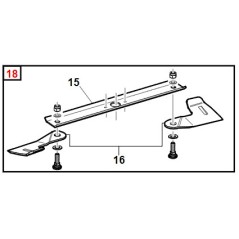 Blade kit ORIGINAL GIANNI FERRARI professional machine GTM 155 | NewgardenParts.com