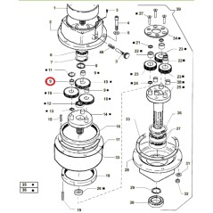 ORIGINAL ACTIVE motoculteur modèles t143 - t152 020806 boîtier à aiguilles HK0808B