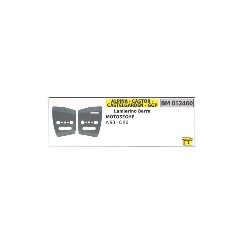 ALPINA bar sheet for A 90 chainsaw C 90 012460