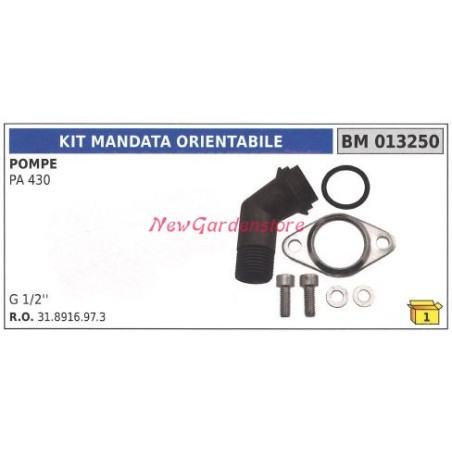 Kit mandata orientabile UNIVERSALE pompa Bertolini PA 430 013250 | NewgardenParts.com