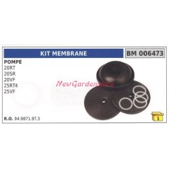 Kit membrana pompa Bertolini 20RT 20SR 006473 | NewgardenParts.com