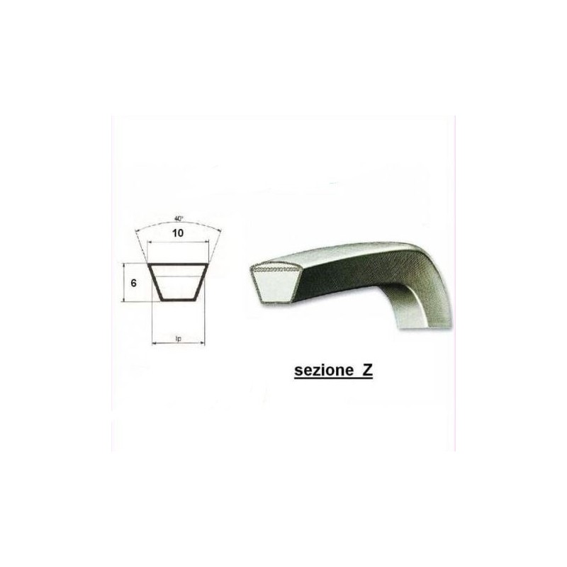 Courroie trapézoïdale pour tondeuse à gazon compatible mitsubishi 630275 Z27.5