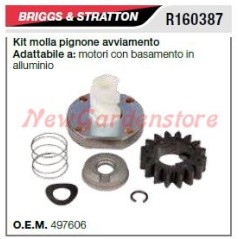 Kit molla pignone avviamento B&S tagliaerba rasaerba basamento alluminio R160387 | NewgardenParts.com