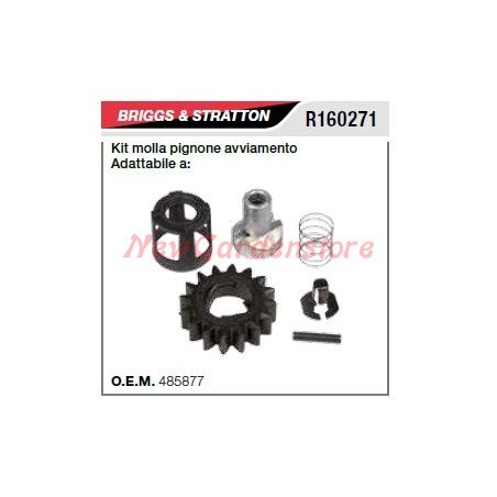 Kit molla pignone avviamento B&S tagliaerba rasaerba R160271 | NewgardenParts.com