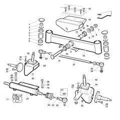 Kit paraoli martinetto di sterzatura PG ORIGINALE GIANNI FERRARI BFB 95599610000 | NewgardenParts.com