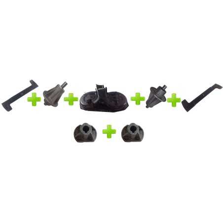 Kit cutting deck lawn tractor + Hub + wing blade CASTELGARDEN ORIGINAL | NewgardenParts.com