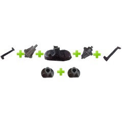Kit plataforma de corte tractor de césped + Cubo + cuchilla mulching CASTELGARDEN