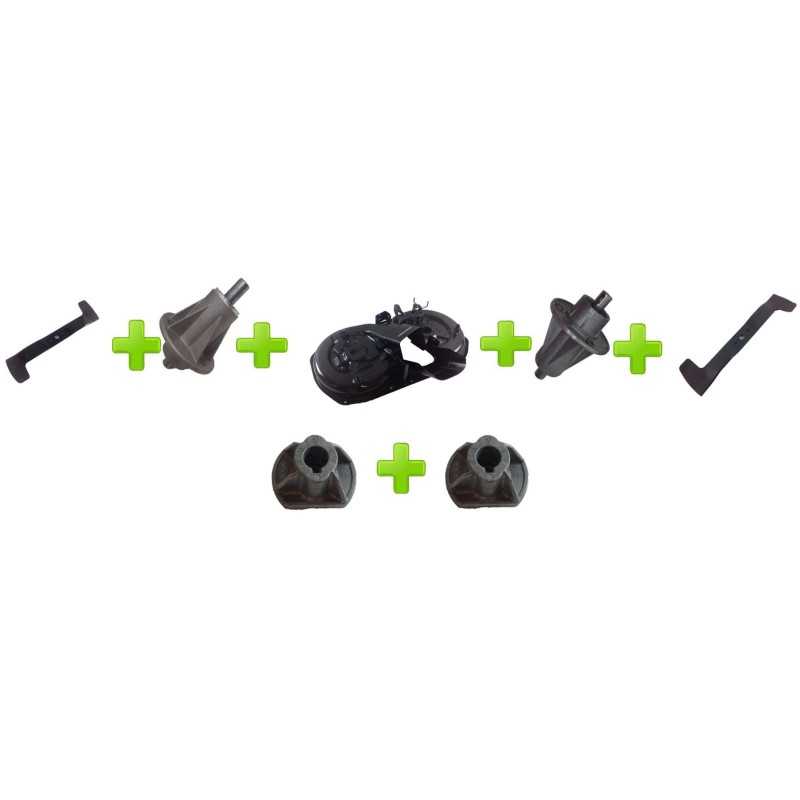 Cutting deck kit lawn tractor 92 + Hub + Mulching blade CASTELGARDEN Cutting deck kit lawn tractor 92 + Hub + Mulching blade CASTELGARDEN