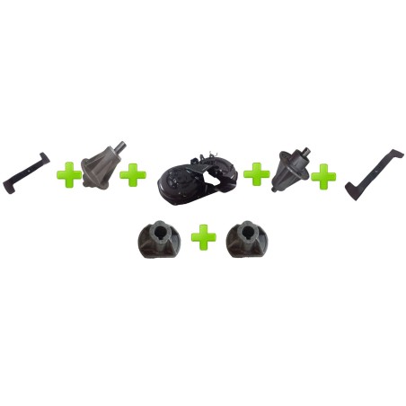 Kit piatto taglio trattorino tagliaerba 92 + Mozzo + Lama mulching CASTELGARDEN | NewgardenParts.com