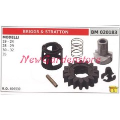 Kit pignone avviamento BRIGGS&STRATTON modello 19 24 28 29 30 32 35 020183 | NewgardenParts.com