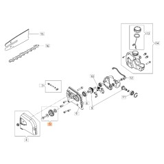 Kit pignone e ingranaggio ORIGINALE OLEOMAC potatore PH 30 - PPH 250 61460099 | NewgardenParts.com