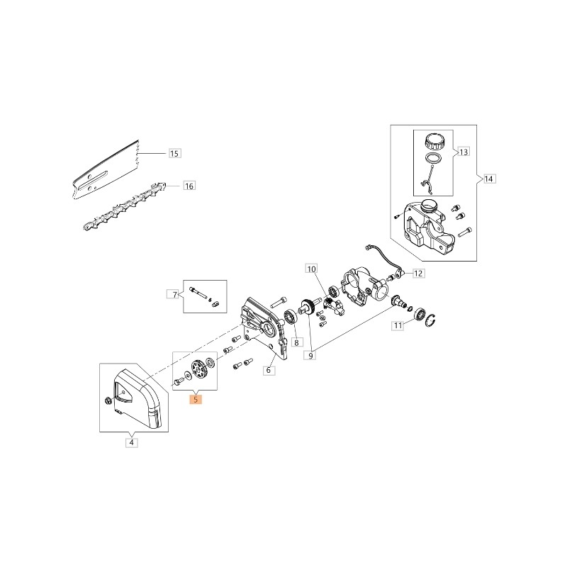 Kit pignone e ingranaggio ORIGINALE OLEOMAC potatore PH 30 - PPH 250  61460099