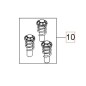 COMPLETE PISTONS KIT (3PCS) 592617678 HUSQVARNA ORIGINAL