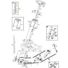 Kit pomello volante trattorino modelli PARK123 ORIGINALE STIGA 1134-3769-01 | NewgardenParts.com