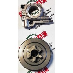 Kit pompa olio con ingranaggio e pignone per motosega compatibile BRITECH CS-39 | NewgardenParts.com