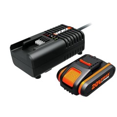 Kit power 20 WORX n 1 batteria 2.0 Ah + n 1 caricabatteria rapido | NewgardenParts.com