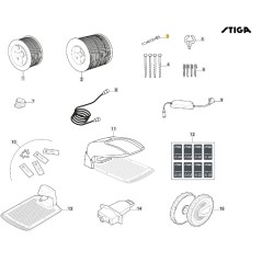 Kit resistore robot tagliaerba modelli G1200 G300 ORIGINALE STIGA 122063053/0 | NewgardenParts.com