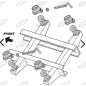 Kit bola basculante remolque trasero y trilateral diámetro 75 mm AMA Kit bola basculante remolque trasero y trilateral diámetro 75 mm AMA