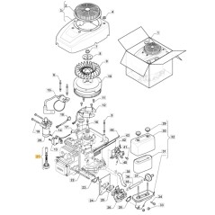 Kit riparazione ingranaggi ORIGINALE STIGA motore ST 350 trattorino 118551426/0