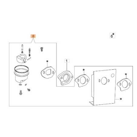 Rasenmäher Reparatursatz Modelle G44PK G44TK G48TK L66150211 OLEOMAC | NewgardenParts.com