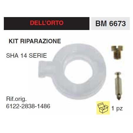 Kit de reparación del flotador de la aguja del carburador del motor del cortacésped DELL'ORTO 6122 | NewgardenParts.com