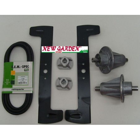 Kit riparazione trattorino rasaerba Twincut 92 mozzi lama cinghia GGP 17-450 | NewgardenParts.com