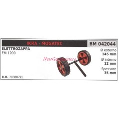 Kit ruota IKRA elettrozappa motozappa elettrica EM 1200 042044 | NewgardenParts.com