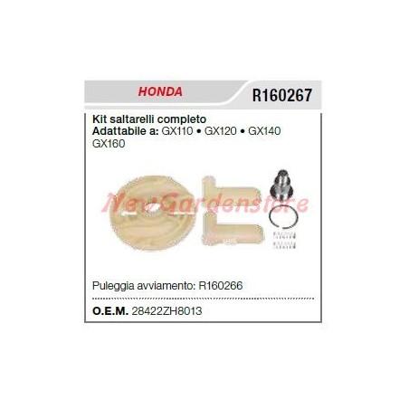 Kit saltarello avviamento HONDA rasaerba tosaerba tagliaerba GX110 120 R160267 | NewgardenParts.com