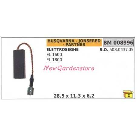 Kit de brosses HUSQVARNA pour scie électrique EL 1600 1800 008996 508.0437.05 | NewgardenParts.com