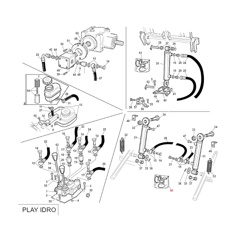 Kit speciale guarnizioni ORIGINALE GIANNI FERRARI trattorino PG-SR 95060211000