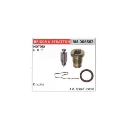 Kit spillo carburatore BRIGGS&STRATTON motozappa 6 - 8 HP 293962 - 297102 | NewgardenParts.com