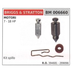 Kit spillo carburatore BRIGGS&STRATTON trattorino tosaerba 7-18HP 394681- 299096 | NewgardenParts.com